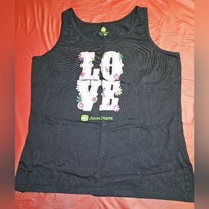 John Deere "LOVE" Tank Top szXL E.U.C